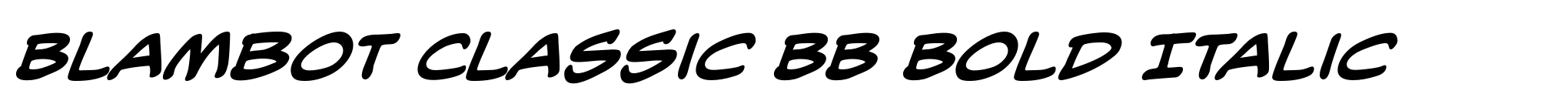 Blambot Classic BB Bold Italic image
